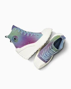 Converse Modelli Alti|Modelli Con Platform<Chuck 70 De Luxe Wedge Platform Blu acqua/Egret/Multi