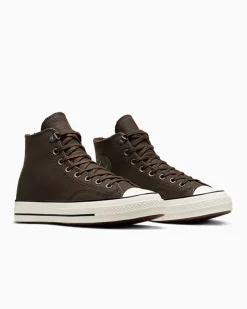 Converse Modelli Alti|Modelli Alti<Chuck 70 Distressed Leather Fresh Brew/Fresh Brew