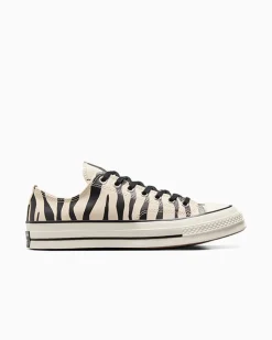 Converse Modelli Bassi|Modelli Con Platform<Chuck 70 Glow-In-The-Dark Zebra Print black