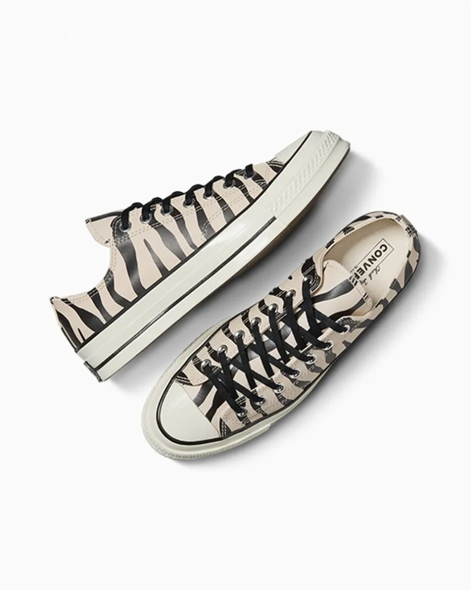 Converse Modelli Bassi|Modelli Con Platform<Chuck 70 Glow-In-The-Dark Zebra Print black