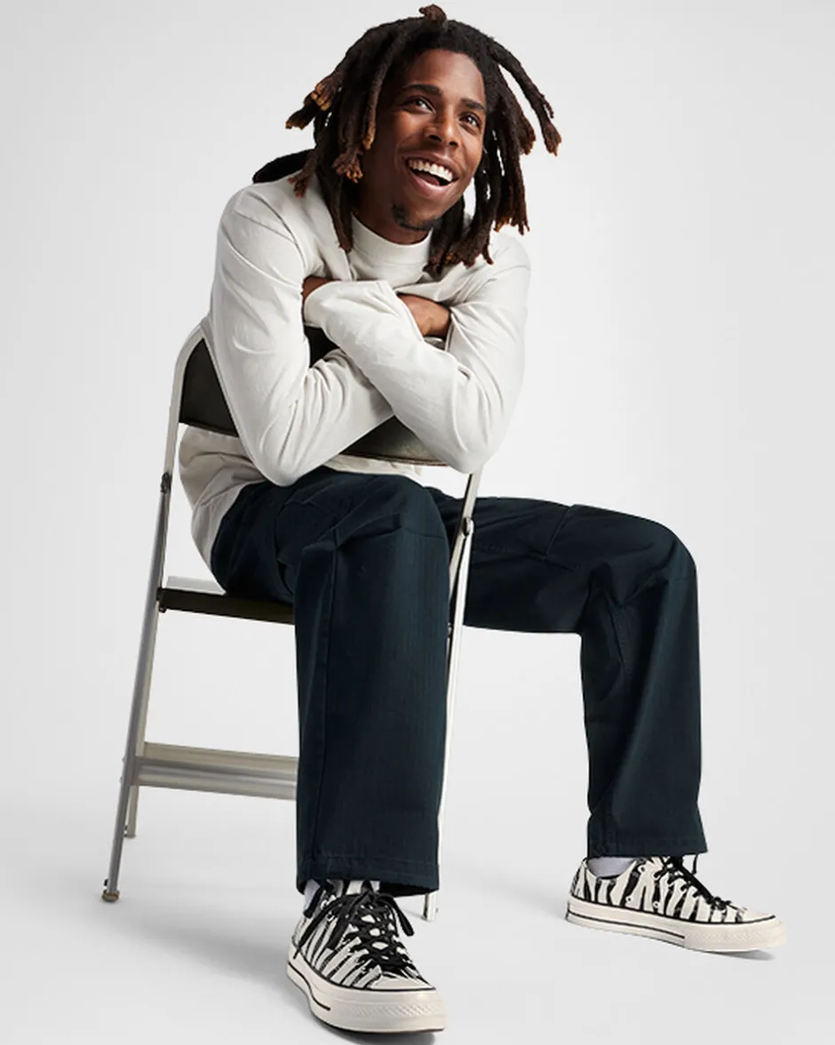 Converse Modelli Bassi|Modelli Con Platform<Chuck 70 Glow-In-The-Dark Zebra Print black