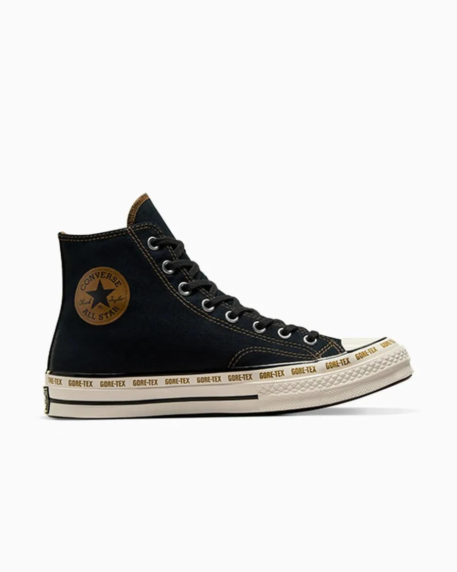 Converse Modelli Alti|Chuck Taylor All Star<Chuck 70 GORE-TEX Nero/Fungo marrone chiaro/Egret