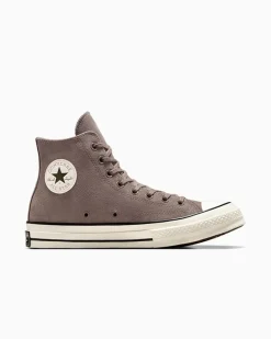 Converse Modelli Alti|Modelli Alti<Chuck 70 Heritage Color Suede Pomice pura/Verde grotta/Egret