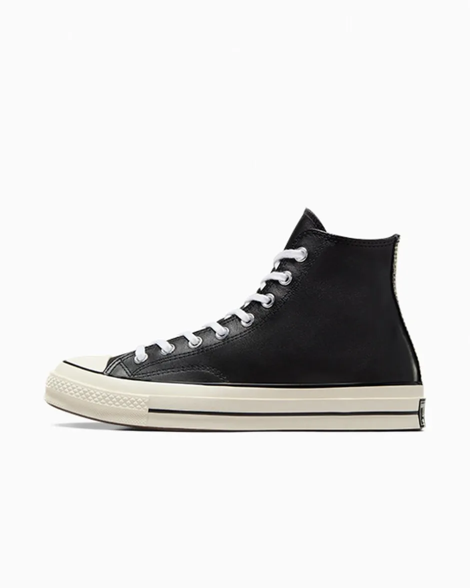 Converse Modelli Alti|Chuck Taylor All Star<Chuck 70 Leather Nero/Bianco/Egret