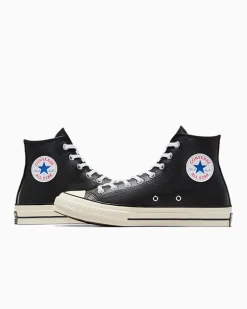 Converse Modelli Alti|Chuck Taylor All Star<Chuck 70 Leather Nero/Bianco/Egret