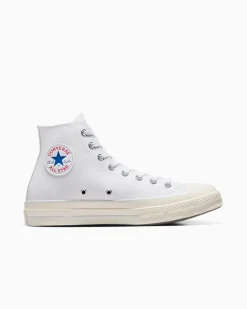 Converse Modelli Alti|Chuck Taylor All Star<Chuck 70 Leather Bianco/Fossilized/Egret