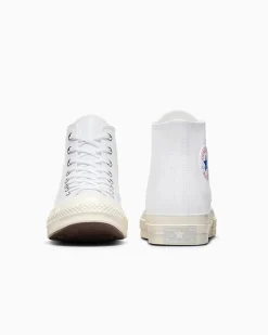 Converse Modelli Alti|Chuck Taylor All Star<Chuck 70 Leather Bianco/Fossilized/Egret