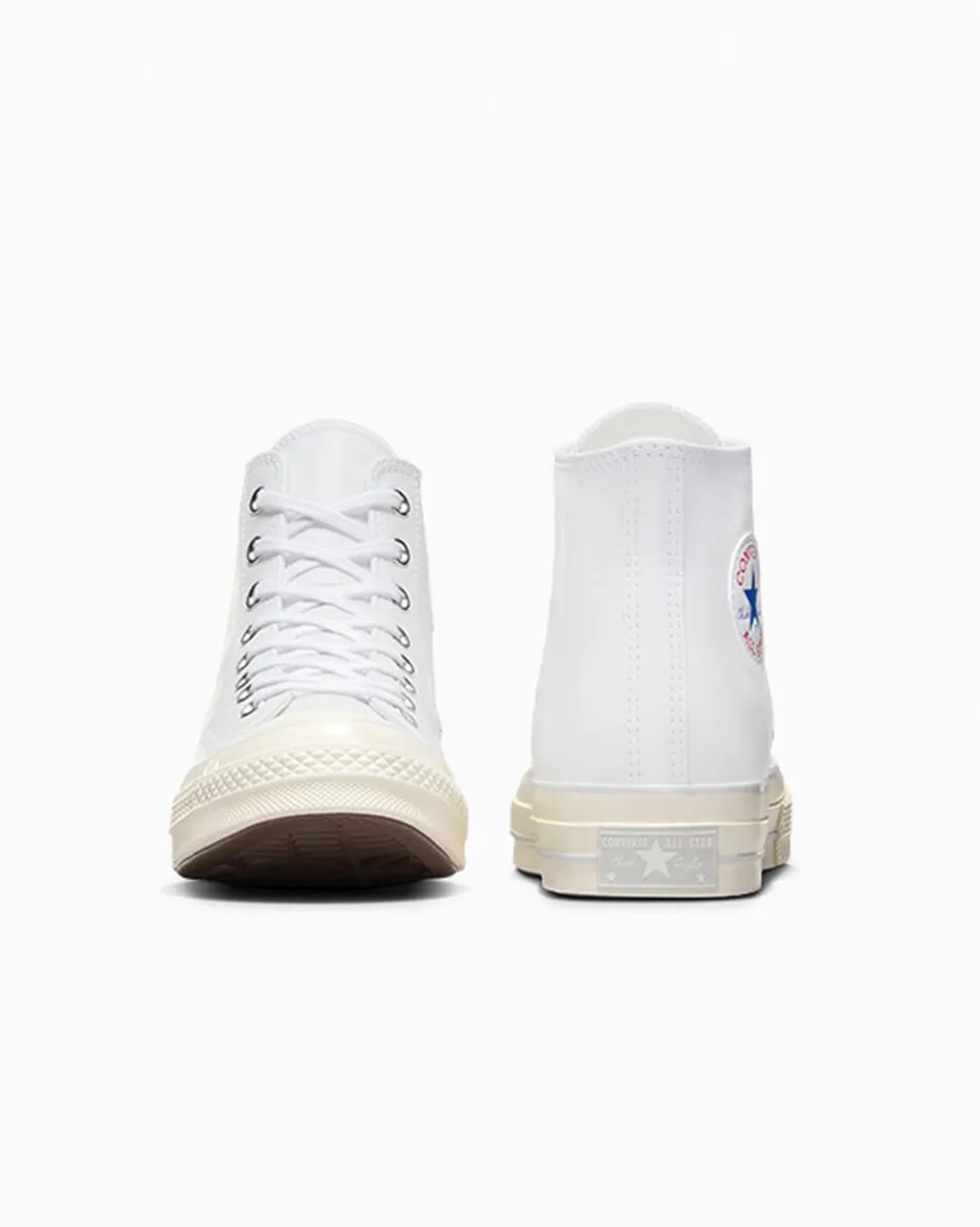 Converse Modelli Alti|Chuck Taylor All Star<Chuck 70 Leather Bianco/Fossilized/Egret