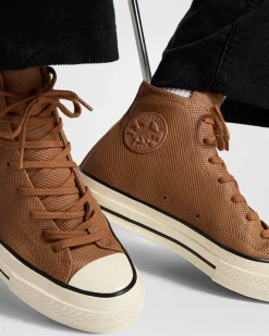 Converse Modelli Alti|Chuck Taylor All Star<Chuck 70 Leather Catrame caldo/Nero/Egret