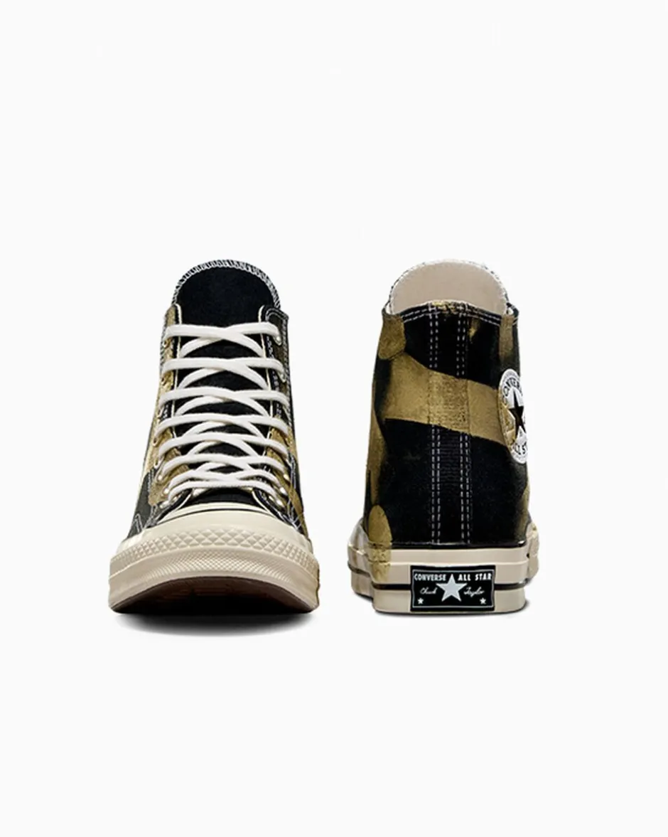 Converse Modelli Alti|Modelli Alti<Chuck 70 LTD Gold Paint Black Overpaint Gold