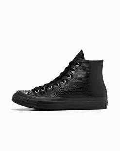 Converse Modelli Alti|Modelli Alti<Chuck 70 LTD Mono Black Premium Leather Mono Black Leather