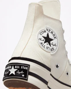 Converse Modelli Alti|Modelli Con Platform<Chuck 70 Plus Egret/Nero/Egret