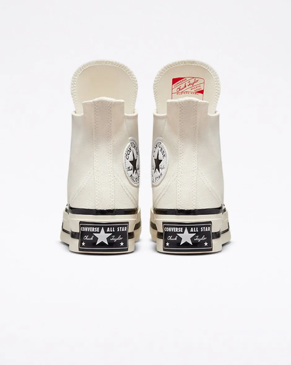 Converse Modelli Alti|Modelli Con Platform<Chuck 70 Plus Egret/Nero/Egret