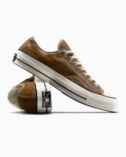 Converse Modelli Bassi|Modelli Bassi<Chuck 70 Premium Leather Marrone/Marrone/Egret