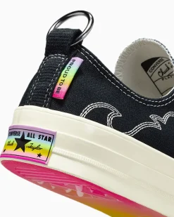 Converse Modelli Bassi|Modelli Bassi<Chuck 70 Pride Nero/Egret/Fucsia caos