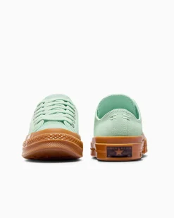 Converse Modelli Bassi<Chuck 70 Suede Verde aloe/Gomma miele/Egret