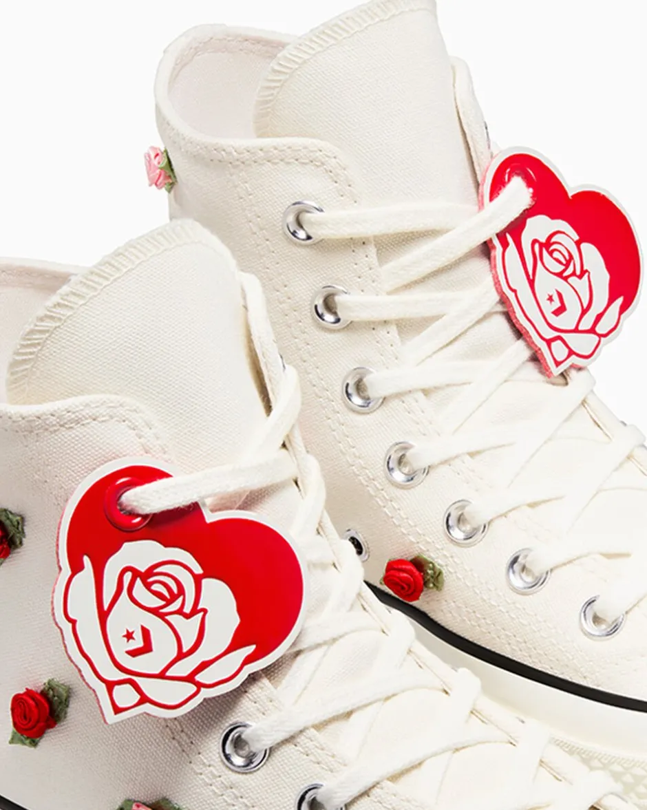 Converse Modelli Alti|Modelli Alti<Chuck 70 Valentine's Day Egret/Rosso/Jellyfish Jitter chiaro