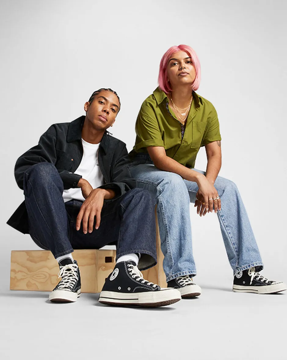 Converse Modelli Alti|Chuck Taylor All Star<Chuck 70 Vintage Canvas Nero/Nero/Egret