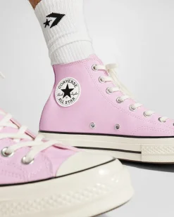 Converse Modelli Alti|Modelli Alti<Chuck 70 Vintage Canvas Stardust Lilac/Egret/Nero
