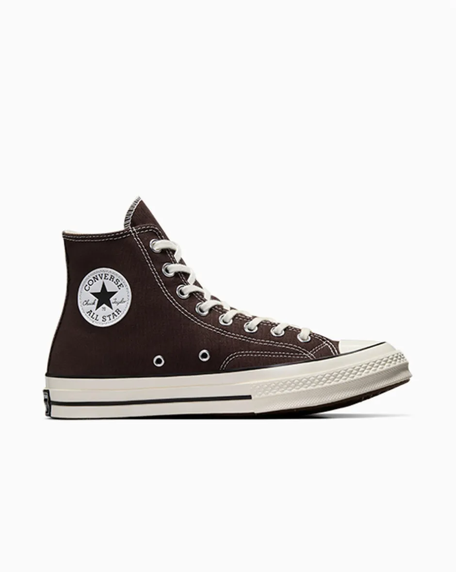 Converse Modelli Alti|Calzata Larga<Chuck 70 Vintage Canvas Dark Root/Egret/Nero