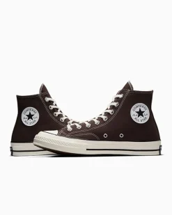 Converse Modelli Alti|Calzata Larga<Chuck 70 Vintage Canvas Dark Root/Egret/Nero