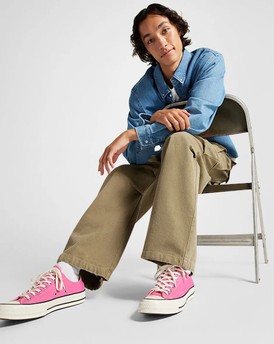 Converse Modelli Bassi|Modelli Bassi<Chuck 70 Vintage Canvas Rosa/Egret/Nero