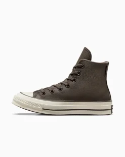 Converse Modelli Alti|Modelli Alti<Chuck 70 Weatherized Leather Tartufo/Tartufo/Egret