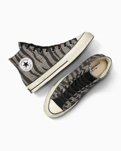 Converse Modelli Alti|Chuck Taylor All Star<Chuck 70 Zebra & Houndstooth Black Tartan Zebra