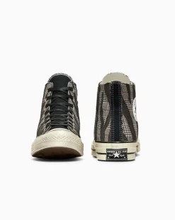 Converse Modelli Alti|Chuck Taylor All Star<Chuck 70 Zebra & Houndstooth Black Tartan Zebra