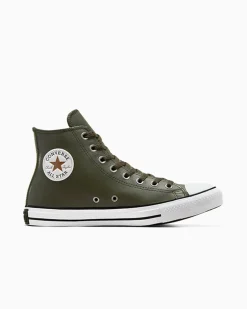 Converse Modelli Alti|Modelli Alti<Chuck Taylor All Star Verde grotta/Whisky scuro/Bianco