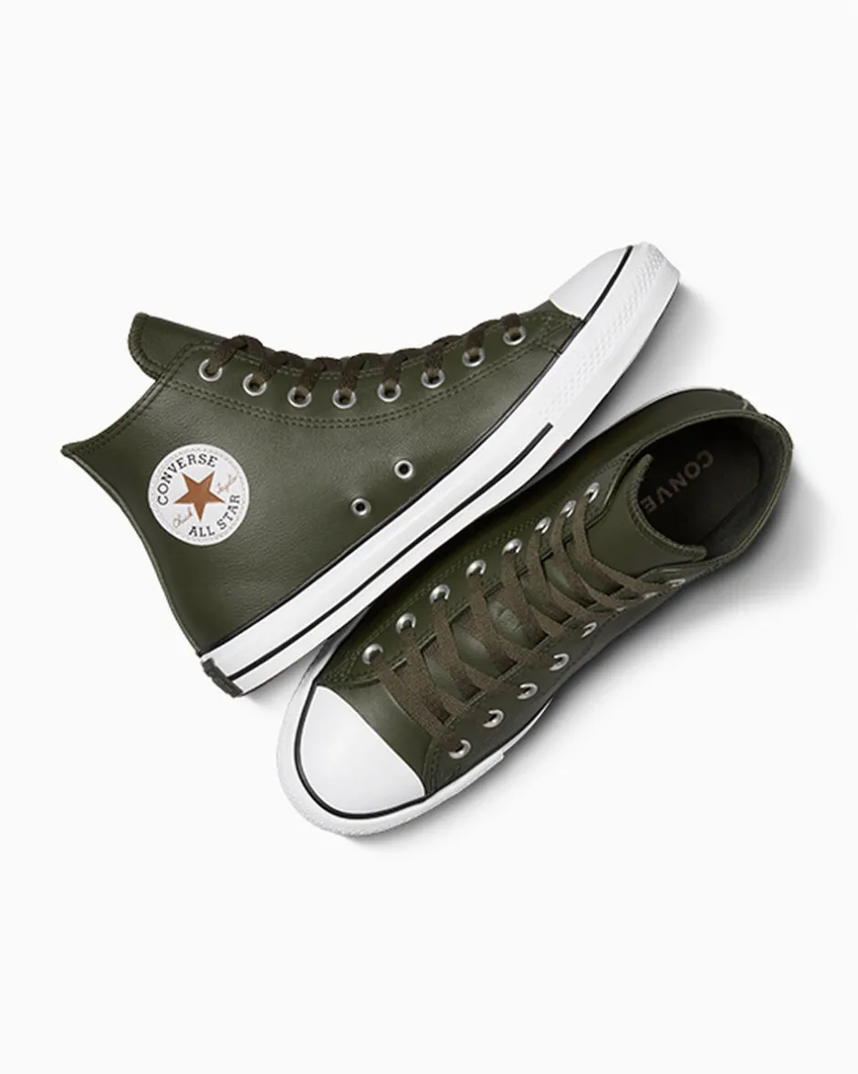 Converse Modelli Alti|Modelli Alti<Chuck Taylor All Star Verde grotta/Whisky scuro/Bianco