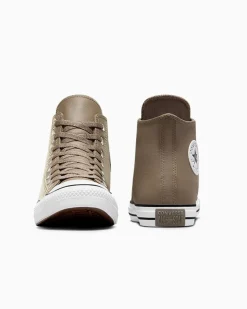 Converse Modelli Alti|Modelli Alti<Chuck Taylor All Star Beige classico/Materia scura