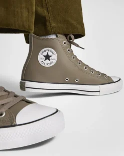 Converse Modelli Alti|Modelli Alti<Chuck Taylor All Star Beige classico/Materia scura