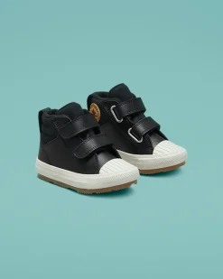 Converse Neonati E Bimbi Piccoli (Età 0-4 Anni)|Ragazzo<Chuck Taylor All Star Berkshire Boot Easy-On Leather Nero/Nero/Stucco beige