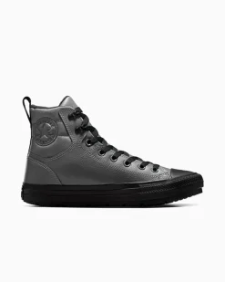 Converse Modelli Alti|Modelli Alti<Chuck Taylor All Star Berkshire Boot Pelle di squalo/Nero/Eclissi totale