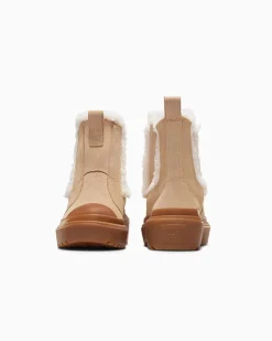 Converse Ragazza|Ragazzi (Età 8-12 Anni)<Chuck Taylor All Star Chelsea Lugged Suede Grigio caldo/Egret/Gomma