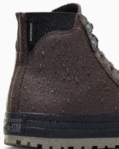 Converse Modelli Alti|Stivaletti<Chuck Taylor All Star City Trek Waterproof Boot Coffee Nut/Nero/Pelle di squalo