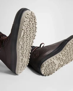 Converse Modelli Alti|Stivaletti<Chuck Taylor All Star City Trek Waterproof Boot Coffee Nut/Nero/Pelle di squalo