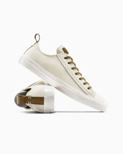 Converse Modelli Bassi|Modelli Bassi<Chuck Taylor All Star Crafted Canvas & Leather Duna chiara/Egret/Whisky scuro