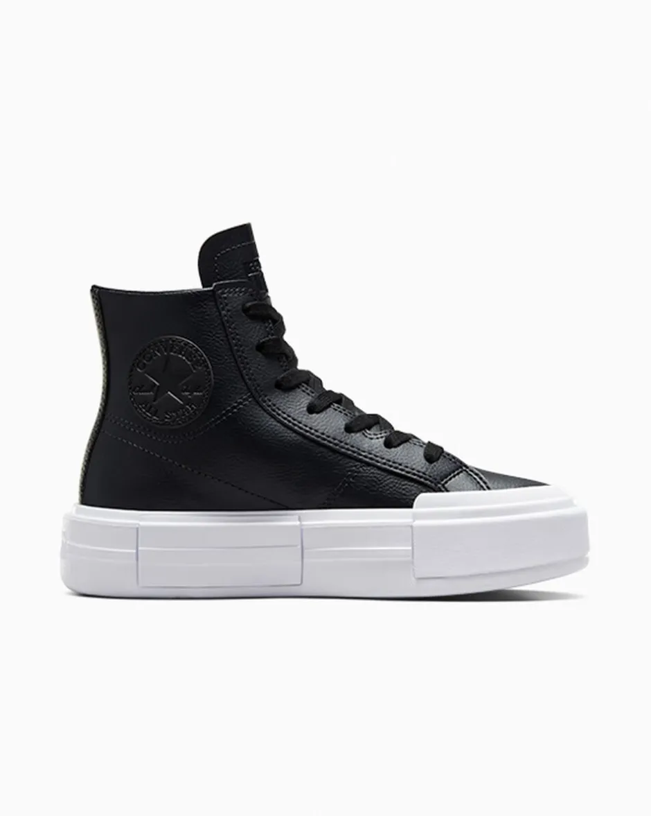 Converse Modelli Alti|Stivaletti<Chuck Taylor All Star Cruise Leather Black/Black/White