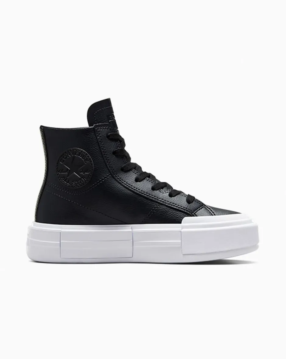 Converse Modelli Alti|Stivaletti<Chuck Taylor All Star Cruise Leather Black/Black/White