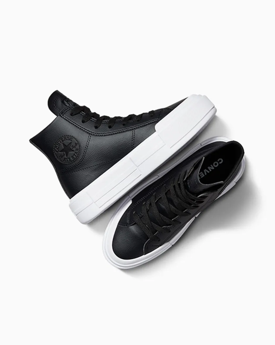 Converse Modelli Alti|Stivaletti<Chuck Taylor All Star Cruise Leather Black/Black/White