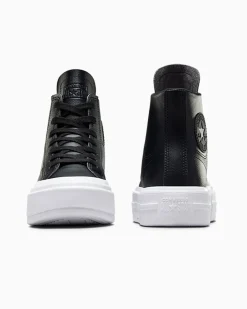 Converse Modelli Alti|Stivaletti<Chuck Taylor All Star Cruise Leather Black/Black/White