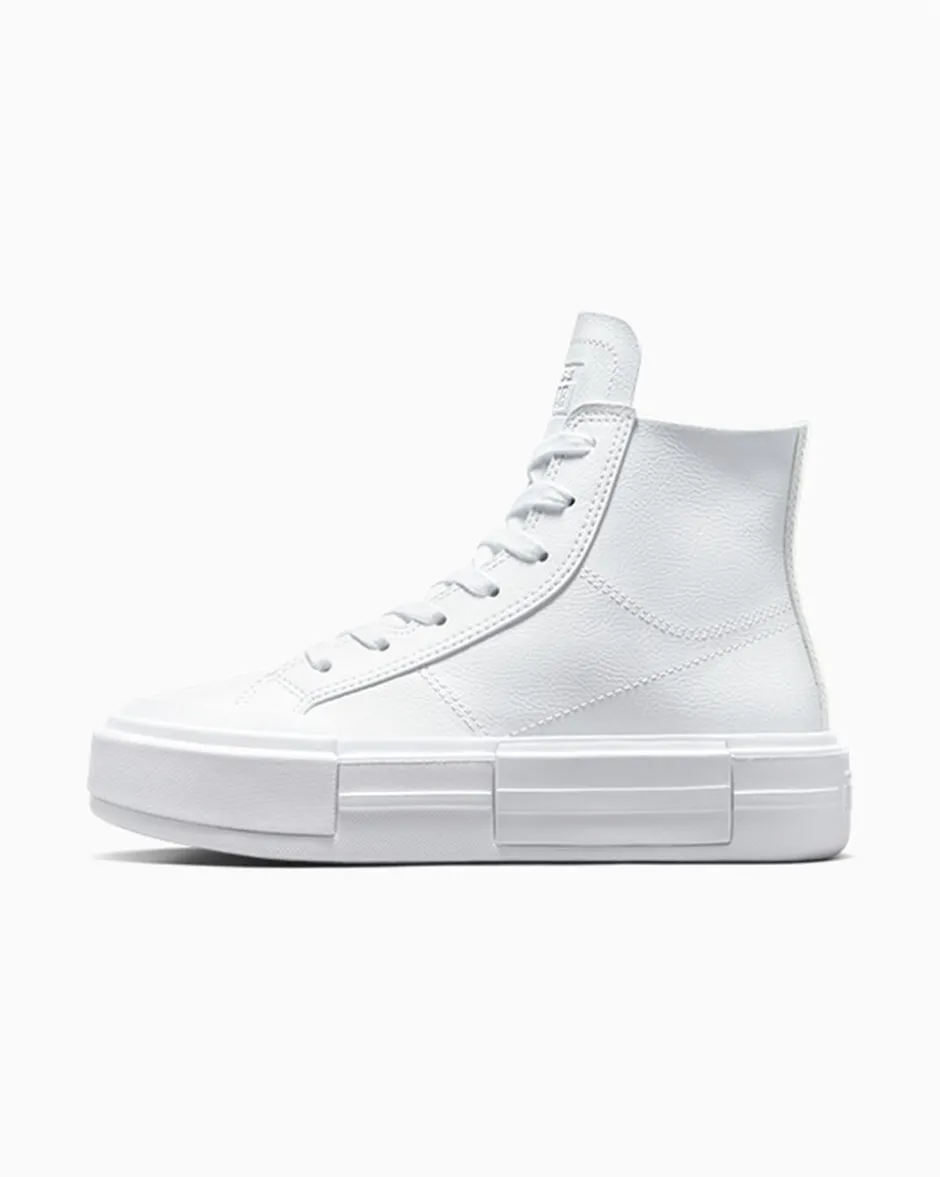 Converse Modelli Alti|Stivaletti<Chuck Taylor All Star Cruise Leather White/White/Pale Putty