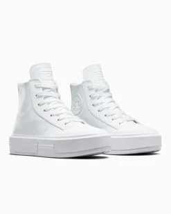 Converse Modelli Alti|Stivaletti<Chuck Taylor All Star Cruise Leather White/White/Pale Putty