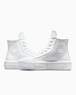Converse Modelli Alti|Stivaletti<Chuck Taylor All Star Cruise Leather White/White/Pale Putty