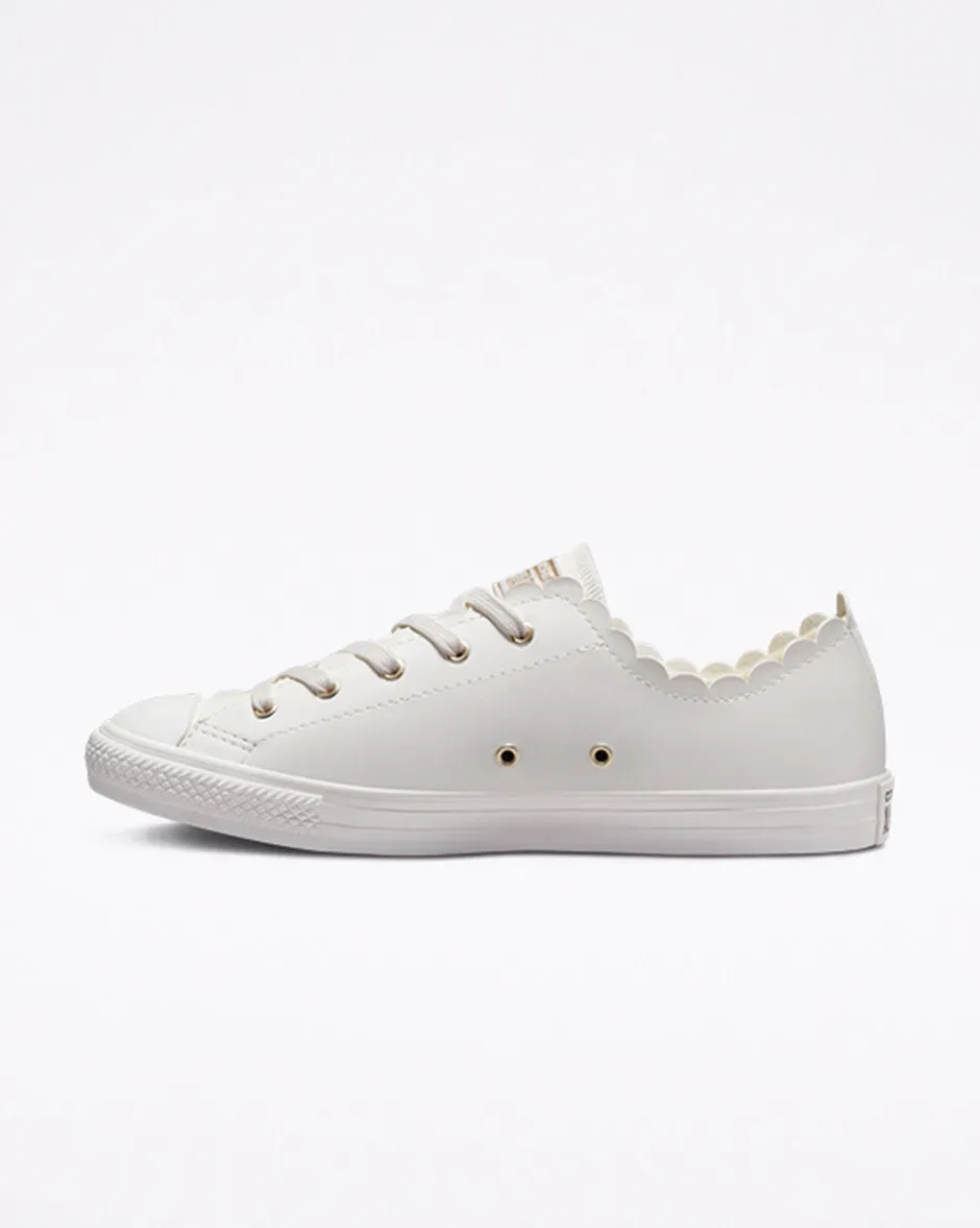 Converse Modelli Bassi<Chuck Taylor All Star Dainty Scalloped Bianco vintage/Bianco vintage