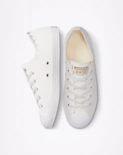 Converse Modelli Bassi<Chuck Taylor All Star Dainty Scalloped Bianco vintage/Bianco vintage
