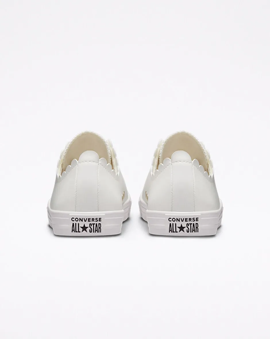 Converse Modelli Bassi<Chuck Taylor All Star Dainty Scalloped Bianco vintage/Bianco vintage