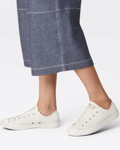 Converse Modelli Bassi<Chuck Taylor All Star Dainty Scalloped Bianco vintage/Bianco vintage